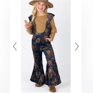 Joyfolie Lupe Overall/jumpsuit in Navy Floral size 14